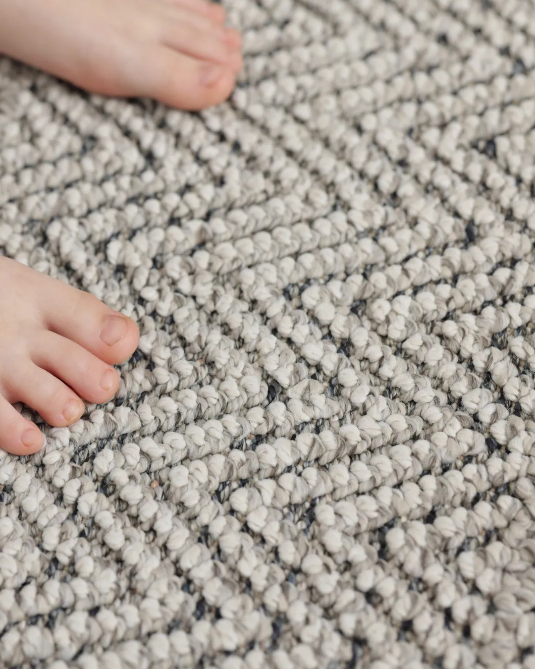 Soft plush carpet underfoot in a family bedroom