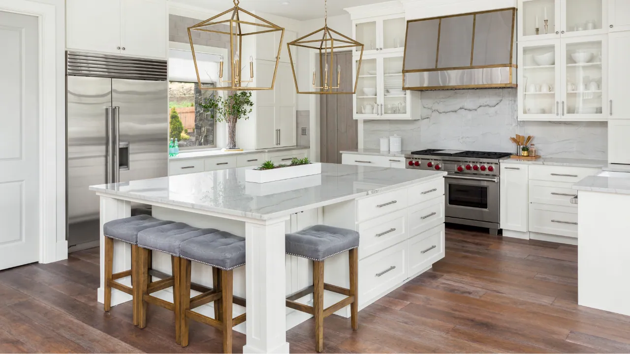 LVP flooring in a Fishers, IN kitchen