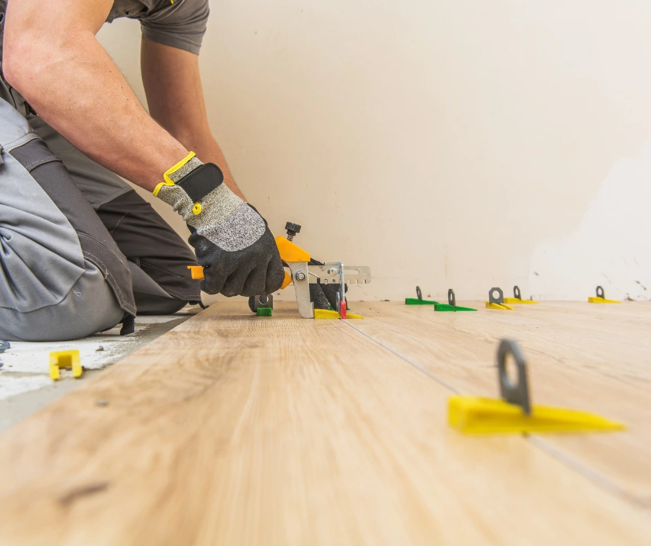 Waterproof laminate detail in a Westfield home