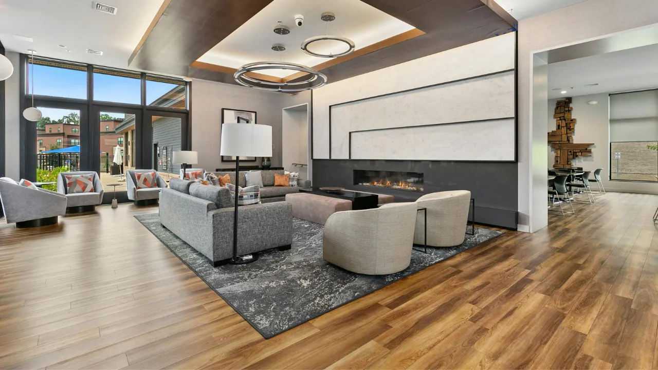 Premium waterproof laminate flooring in a luxury Indianapolis home